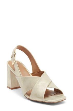 Nordstrom Rack Holland Heeled Sandal in Gold Light Metallic at Nordstrom Rack, Size 8.5
