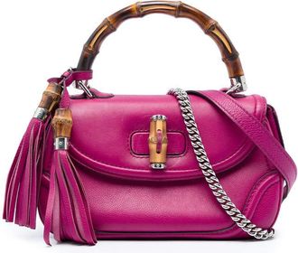 Gucci Pre-owned Gucci Medium Calfskin Bamboo Top Handle Bag Ladies PW6CLO3B25HSIPH0