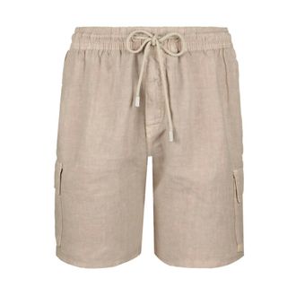 Vilebrequin Heren, Korte broeken, Beige, Maat: M Linnen