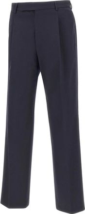 Pantaloni Torino Quindici Broeken - Heren - Straight fit broeken - Blauw - M - Wol - Broeken