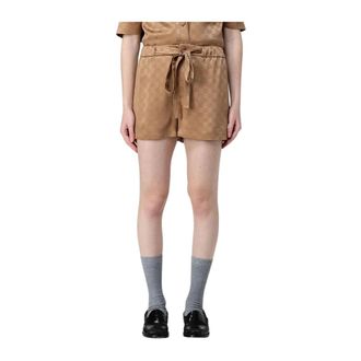 Gucci Dames, Korte broeken, Bruin, Maat: 2XS Zijde