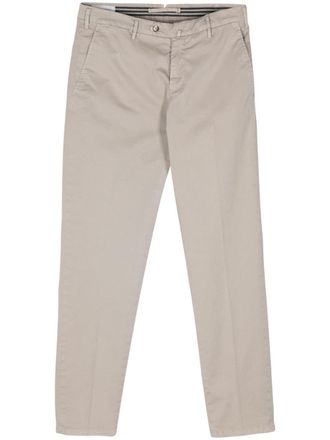Luigi Bianchi Mantova cotton chino trousers - Neutrals