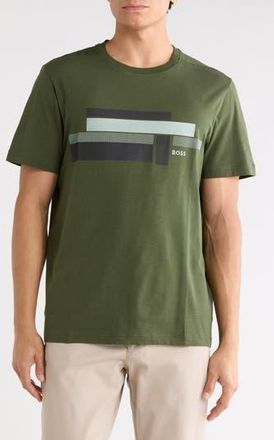 BOSS Glaming Graphic T-Shirt in Open Green at Nordstrom Rack, Size Xx-Large