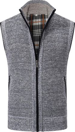 Generic Mens Gilet V-Neck Sleeveless Jumper Vest Mens Sleeveless V Neck Plain Sweater Vest Cotton Casual Autumn Winter Ribbed Tanks Tops Knitted Waistcoat Swe
