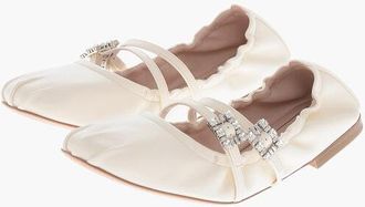 Roger Vivier Mary Jane Flats MINI STRAP with Jeweled Buckles size 36,5