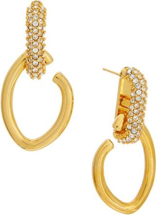 Oscar De La Renta Oscar De La Renta O & Strass Earrings