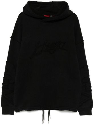 HUGO BOSS Daskuldy hoodie - men - Cotton/Cotton/Polyester - L - Black