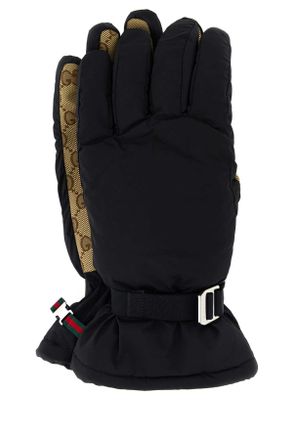 Gucci Black Stretch Nylon Gloves