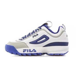 Fila Sneakers, male, Multicolor, Size: 13 US Low Disruptor Shoe in White/Navy/Grey