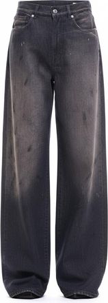 Nine In The Morning Wide-Leg Dark Wash Jeans