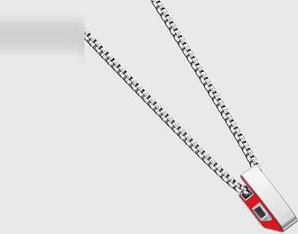 Diesel Stainless steel pendant necklace - Necklaces - Unisex - Silver