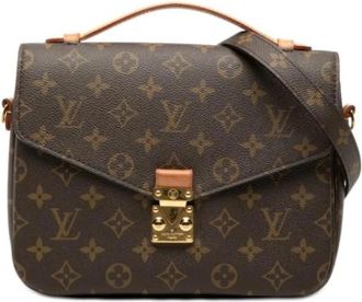 Louis Vuitton Pre-owned Pochette Metis - Dames - Vintage Handtas - Bruin - ONE Size - Leer - Vintage