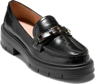Cole Haan Grand Flex Fenella Loafer in Black Box Leather at Nordstrom, Size 10.5