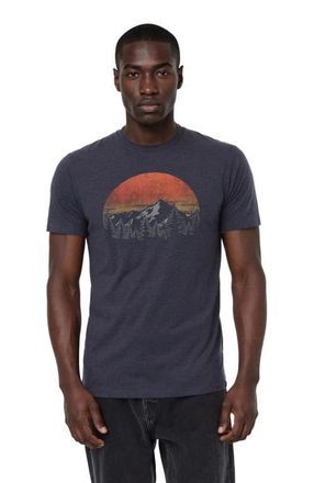 tentree Vintage Sunset T-Shirt in Midnight Blue Heather/arbutus at Nordstrom, Size Xx-Large