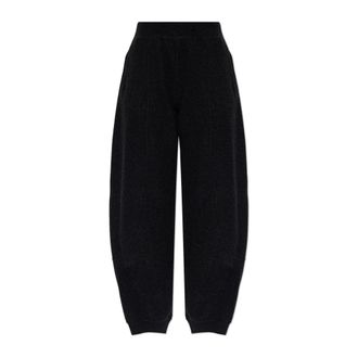 Max Mara Pantalones de Lana Cesto - Trousers - Mujer - Negro - 2XS