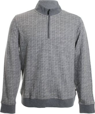 Robert Barakett Mens Cedro Zip Pullover Sweater In Grey
