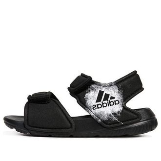 adidas (TD) adidas Altaswim Soft Sole Cozy Open Toe Sports Black Sandals BA9282