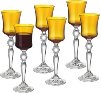 Barski Set Of 6 Stem Liquor Glasses