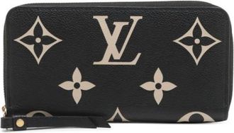 Louis Vuitton Pre-owned Wallets, female, Black, Size: ONE SIZE Pre-owned Monogram Empreinte Zip Around Wallet