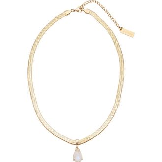 st. Moran Wren Moonstone Pendant Necklace in Gold at Nordstrom Rack