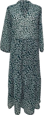 BA&SH Ba & Sh Bonnie Midi Shirt Dress in Olive Polyester