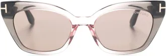Tom Ford Eyewear Winona cat-eye frame sunglasses - women - Acetate - 52 - Pink