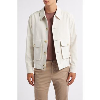 Reiss Barry Cotton Blend Jacket in Light Stone at Nordstrom Rack, Size X-Large