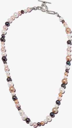 M. Cohen Sterling Silver Pina Linka Pearl Necklace - Mens - Sterling Silver/Pearl