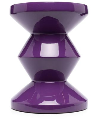Pols Potten Zig Zag lacquered stool - unisex - Plastic - One Size - Purple