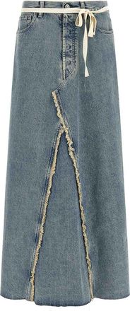 Maison Margiela Raw Hem Denim Skirt