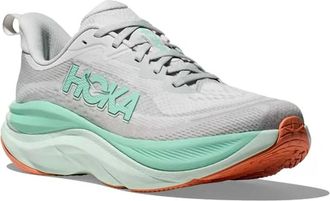 Hoka One One Womens Skyflow Running Shoes In Cosmic Grey / Seafoam