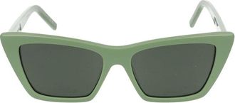 Saint Laurent SL 276 Mica Zonnebril - Dames - Zonnebrillen - Groen - 55 MM - Accessoires