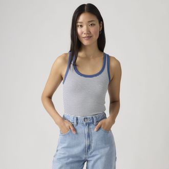 Levi's Hayes Ribbed Tank Top - Womens - XS - Blue
