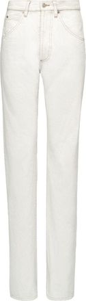 Maison Margiela Memory Of straight-leg jeans - women - Cotton - 27 - White
