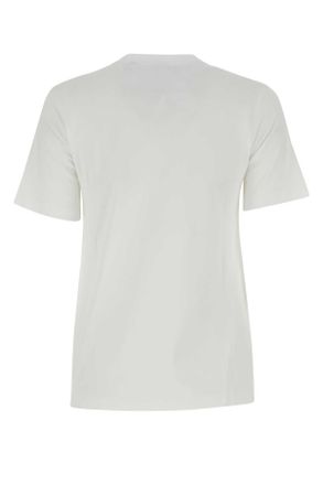 Burberry Womens White Cotton T-Shirt Exterior