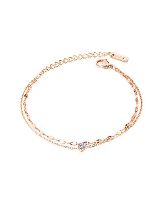 Jean Claude Stainless Steel Cz Bracelet