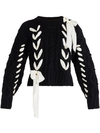 LoveShackFancy Parson jumper - Black