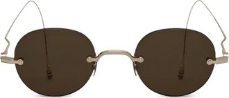 Thom Browne Occhiali da sole tondi - Oro