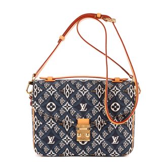 Louis Vuitton Pre-owned Womens Jacquard Since 1854 Pochette Metis Shoulder Bag - Blue/Navy - One Size