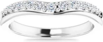 Pompeii3 1/3Ct Round Cut Accent Wedding Ring Anniversary 14k Gold Lab Grown