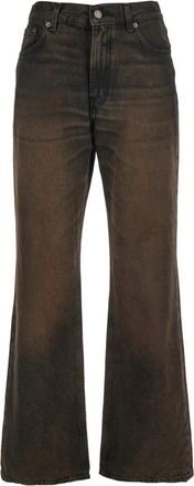 Haikure Korea Jeans - Dames - Flared Jeans - Bruin - W30 - Katoen - Jeans
