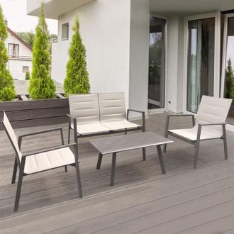 Milani Home Milani Home - exsilium - salotto da giardino 4 posti in alluminio