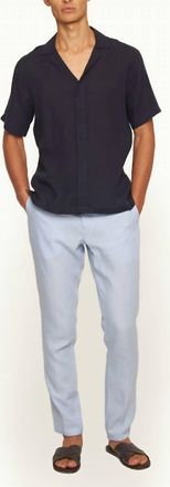 Orlebar Brown Griffon Italian Linen Pant In Springwater Blue