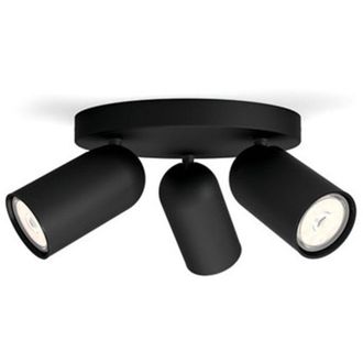 Philips L&aacute;mpara De Techo 3 Focos Pongee Negro