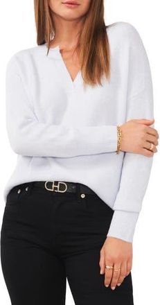 Vince Camuto Drop Shoulder V-Neck Sweater in Frozen at Nordstrom Rack, Size Large