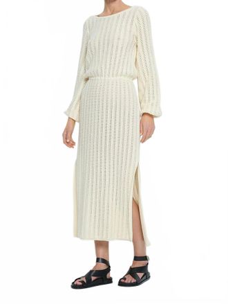 Kivari Noa Knit Dress In Cream