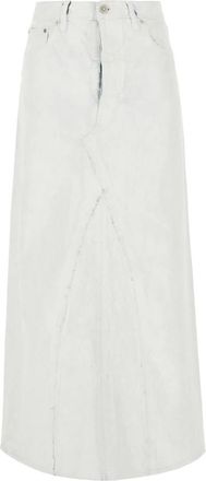 Maison Margiela Denim Rok - Dames - Spijkerrokken - Blauw - S - Denim - Rokken