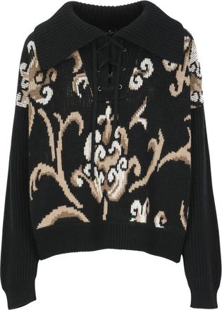 Etro Truien Zwart - Dames - Ronde hals truien - Zwart - S - Wol - Truien & Vesten