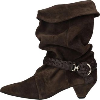 Nubikk Dames Sneakers Sally Lynn Bruin - Maat 42 - Dames - Laarzen met Hak - Bruin - 38 EU - Su&egrave;de - Schoenen