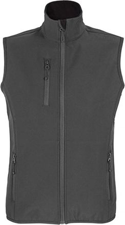 SOLS Dames/Dames Falcon Bodywarmer Softshell met rits (Houtskool Grijs Effen)